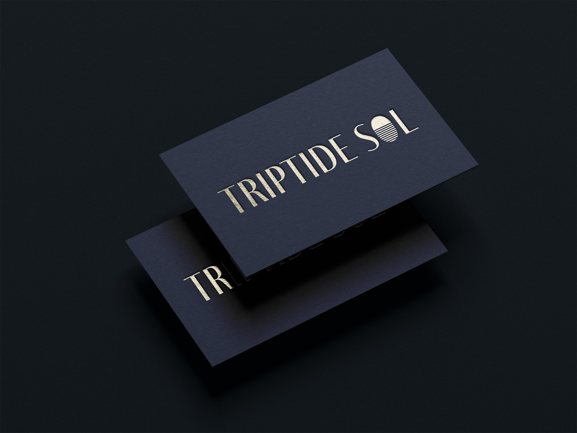 triptide-sol-branding-assets-business-card-mockup-foil-design