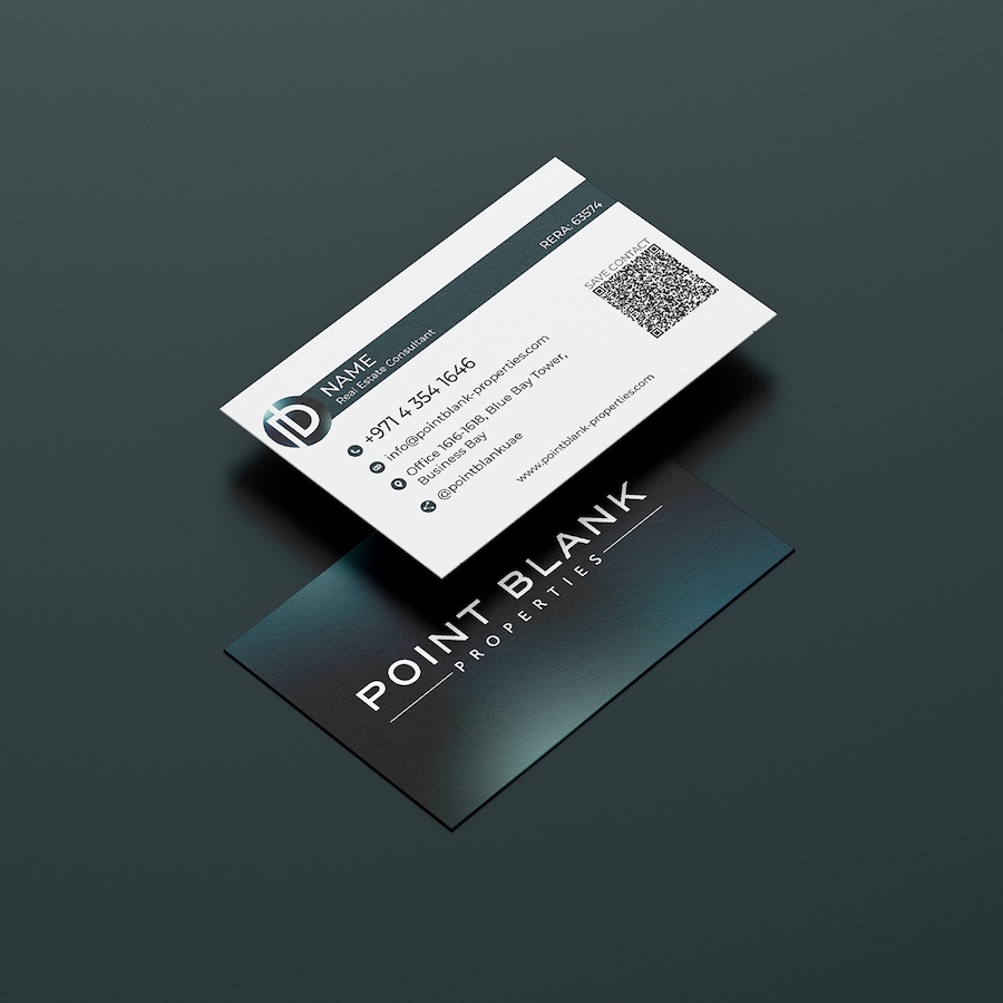 point blank properties business cards